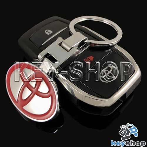 Металлический брелок для авто ключей Toyota (Тойота)