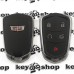    Оригинальный смарт ключ Кадиллак (Cadillac) 5 кнопок, id46 (PCF7941E) HITAG2 / 433 Mhz 