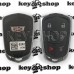 Оригинальный смарт ключ Кадиллак (Cadillac) 5 + 1 кнопок, ID46 (PCF7941E) 315Mhz