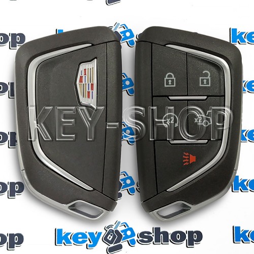 Оригинальный смарт ключ Кадиллак (Cadillac) 4 + 1 кнопок, (ID49, 434Mhz)