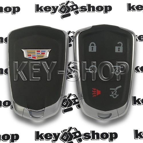 Корпус смарт ключа Cadillac (Кадиллак) 5 кнопок + 1 (с логотипом)