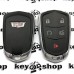 Оригинальный корпус смарт ключа Cadillaс (Кадиллак) 4 + 1 кнопки