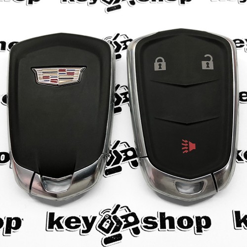 Оригинальный корпус смарт ключа Cadillaс (Кадиллак) 2 + 1 кнопки