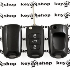 Чехол (черный, пластиковый) для выкидного ключа KIA (КИА)