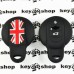 Чехол (черный, силиконовый) для смарт ключа Mini (Мини) 3 кнопки