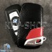 Чехол - ключница (кожаный, черный), для авто ключа BMW (БМВ) 