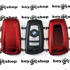 Чехол (красный, пластиковый) для смарт ключа BMW (БМВ)