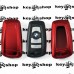 Чехол (красный, пластиковый) для смарт ключа BMW (БМВ)