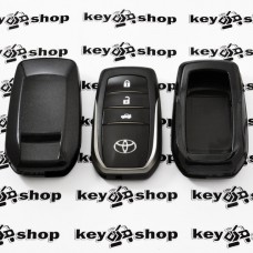 Чехол (черный, пластиковый) для смарт ключа Toyota (Тойота)