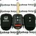  Чехол (черный, силиконовый) для авто ключа Honda (Хонда) 2 кнопки + 1