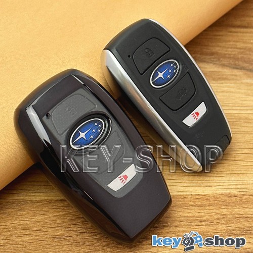 Чехол (черный, полиуретановый) для смарт ключа Subaru (Субару)