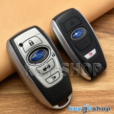 Чехол ( полиуретановый с тиснением под кожу) для смарт ключа Subaru (Субару)