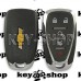 Корпус смарт ключа Chevrolet (Шевролет) 4 + 1 (panic) кнопки (с лезвием)