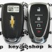    Оригинальный смарт ключ для Chevrolet (Шевролет) 3+1 кнопки, чип ID46 (HITAG 2),  433 MHz (keyless-go)