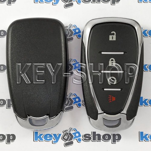  Cмарт ключ для Chevrolet (Шевролет) 3 + 1 кнопки, чип ID46 (HITAG 2) 433 MHz  (без логотипа)