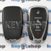 Cмарт ключ для Chevrolet (Шевролет) 3 + 1 кнопки, чип ID46 (HITAG 2) 315 MHz (без логотипа)