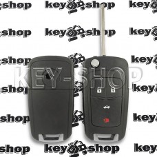 Корпус выкидного ключа для Chevrolet, Ravon (Шевролет, Равон), 3 + 1 кнопки