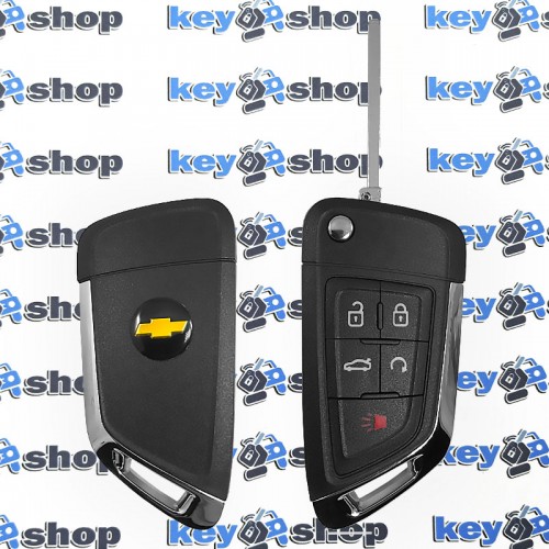 Корпус выкидного ключа для Chevrolet (Шевролет) 4 + 1 к​нопки