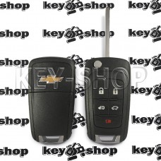   Корпус выкидного ключа для Chevrolet (Шевролет) 4 + 1 к​нопки