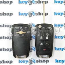  Корпус выкидного ключа Chevrolet Volt (Шевролет Вольт) 4 + 1 к​нопки