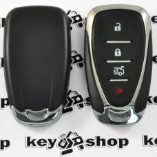  Корпус смарт ключа для Chevrolet (Шевролет) 3 + 1 (panic) кнопки (с лезвием)