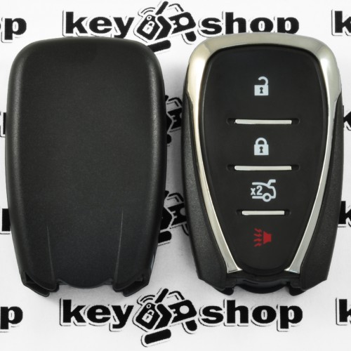 Корпус смарт ключа для Chevrolet (Шевролет) 3 + 1 (panic) кнопки (без лезвия)