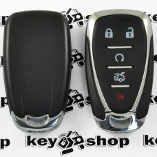    Корпус смарт ключа для Chevrolet (Шевролет) 4 + 1 (panic) кнопки (с лезвием)