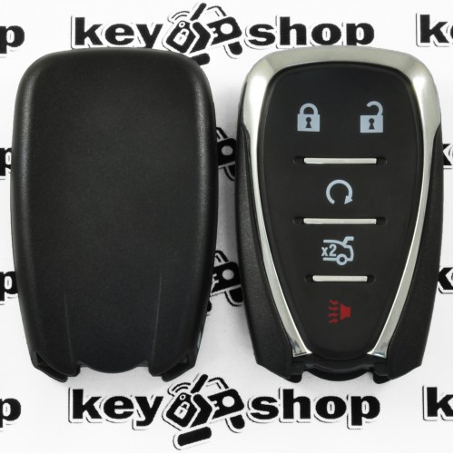   Корпус смарт ключа для Chevrolet (Шевролет) 4 + 1 (panic) кнопки (без лезвия)