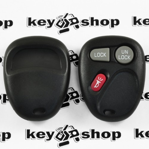 Корпус пульта для Chevrolet (Шевролет) 2 + 1 (panic) кнопки 