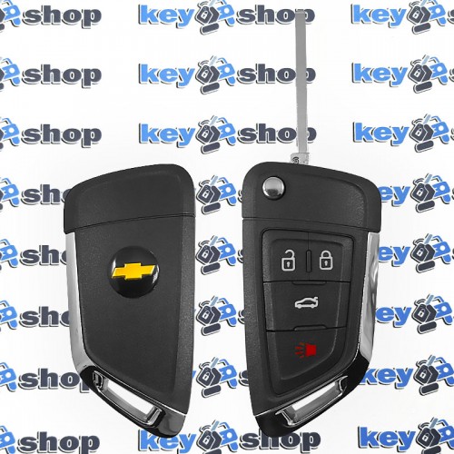  Корпус выкидного ключа для Chevrolet (Шевролет)  3+1 к​нопки