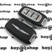 Оригинальный смарт ключ для Chrysler (Крайслер) 6 + 1 кнопки, чип ID4A, HITAG AES, 433 MHz