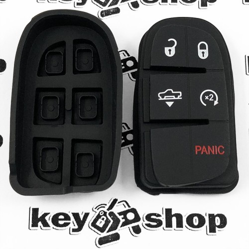 Кнопки для смарт ключа Chrysler (Крайслер) 4 кнопки + 1 (panic)