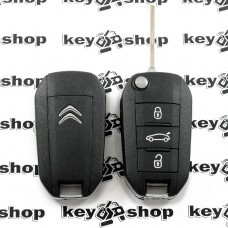 Оригинальный корпус выкидного автоключа для Citroen C4 (Ситроен) 3 - кнопки
