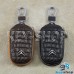 Ключница карманная (кожаная, черная, с тиснением, на молнии, с карабином, с кольцом), логотип авто Citroen (Ситроен)
