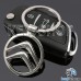 Металлический брелок для авто ключей Citroen (Ситроен)