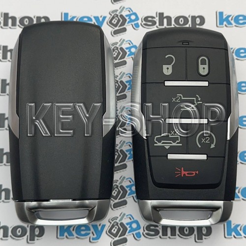 Смарт ключ для Dodge (Додж) 5+1 кнопки, с чипом 4A / 433MHz / ( PCF7939M ) /  ( HITAG AES ) / ( ID: OHT - 4882056 ) / CY 24