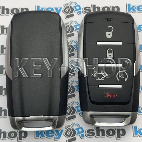 Смарт ключ для Dodge (Додж) 4+1 кнопки, с чипом 4A / 433MHz / ( PCF7939M ) /  ( HITAG AES ) / ( ID: OHT - 4882056 ) / CY 24