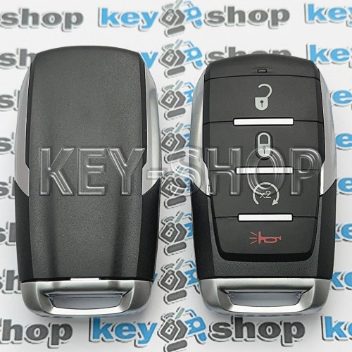 Смарт ключ для Dodge (Додж) 3+1 кнопки, с чипом 4A / 433MHz / ( PCF7939M ) /  ( HITAG AES ) / ( ID: OHT - 4882056 ) / CY 24