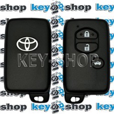 Cмарт ключ для Toyota  (Тойота ) 3 кнопки , чип: 4D+ (DST80) , P1:98,  433 MHz