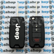    Корпус выкидного ключа для Jeep  (Джип) , лезвие SIP 22,  (2 + 1 кнопки)