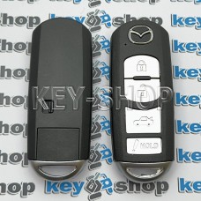     Корпус смарт ключа Mazda (Мазда) 3 кнопки + 1 (hold), (с лезвием)