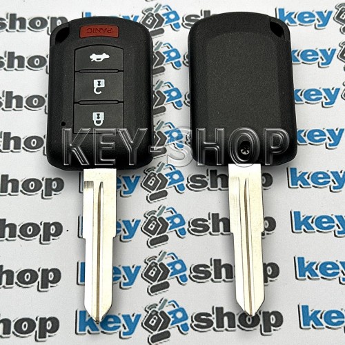 авто ключ Mitsubishi 3 + 1 кнопки, чип ID46, (PCF 7941), 433MHz , лезвие MIT 11R P/N 6370B943