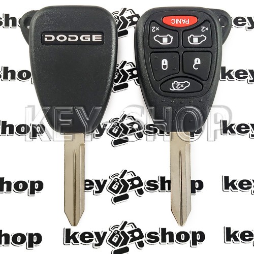 Корпус автоключа Dodge (Додж) 5 + 1 кнопки 