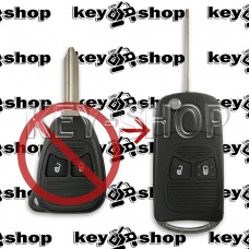 Корпус выкидного ключа для Dodge (Додж) 2 кнопки (под переделку)