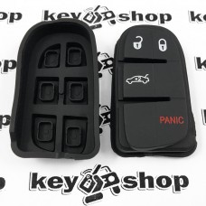 Кнопки для смарт ключа Dodge (Додж) 3 кнопки + 1 (panic)