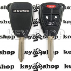 Корпус автоключа для Dodge (Додж) 3 кнопки + 1 (panic)