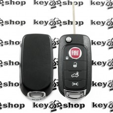 Выкидной ключ Fiat (Фиат) 4 кнопки, с чипом ID48 MQB, 433MHZ
