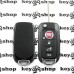 Выкидной ключ Fiat (Фиат) 4 кнопки, с чипом ID48 MQB, 433MHZ