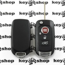Выкидной ключ Fiat (Фиат) 3 кнопки, с чипом ID48 MQB, 433MHZ
