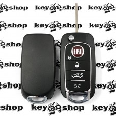  Корпус выкидного ключа Fiat (Фиат) 4 кнопки, лезвие SIP 22